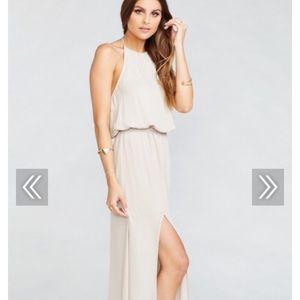 Heather Halter Dress- Show me the ring crisp